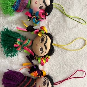 Indigenous Girl Charm for Bags or Cars